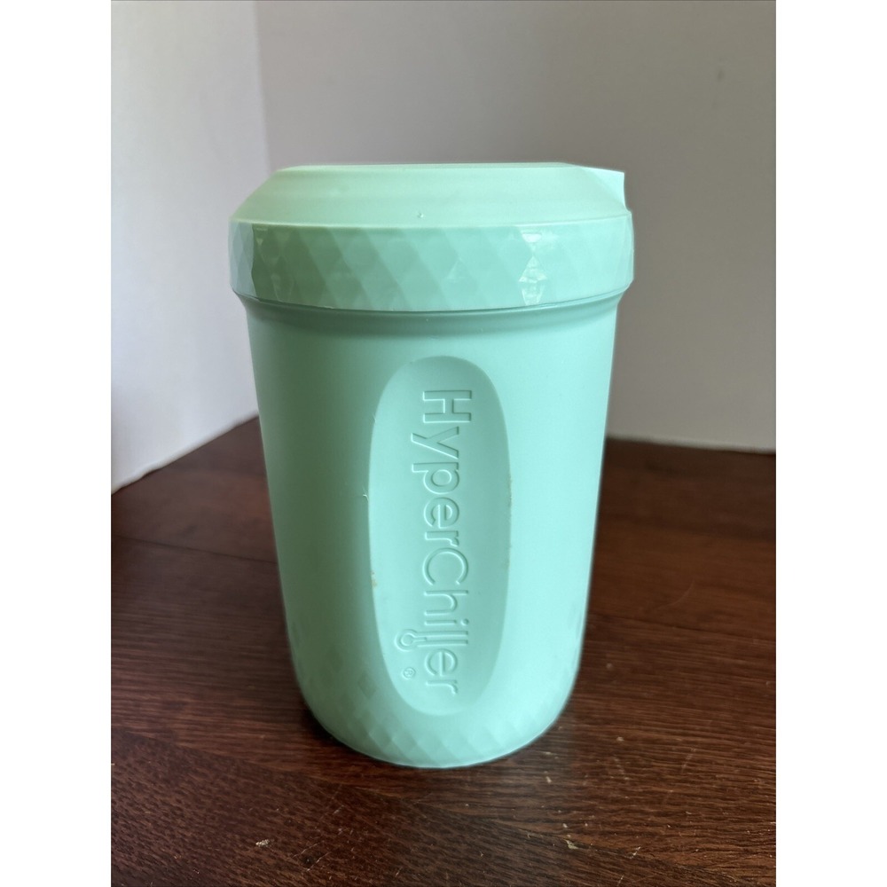 HyperChiller HC1 12.5 Oz Iced Coffee/Beverage Cooler in Mint Green Open Box